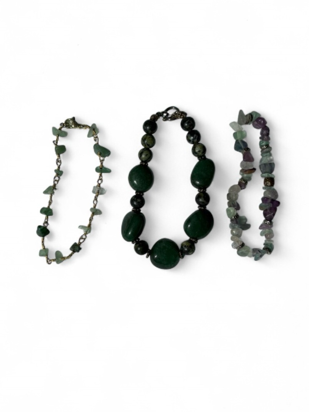 Set of 3 Crystal/Gemstone Bracelets